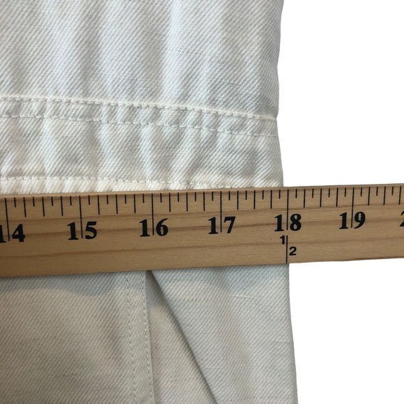 APiece Apart Cream Zip Front Linen Blend Jumpsuit Coveralls with Pockets Azore - Picture 10 of 11